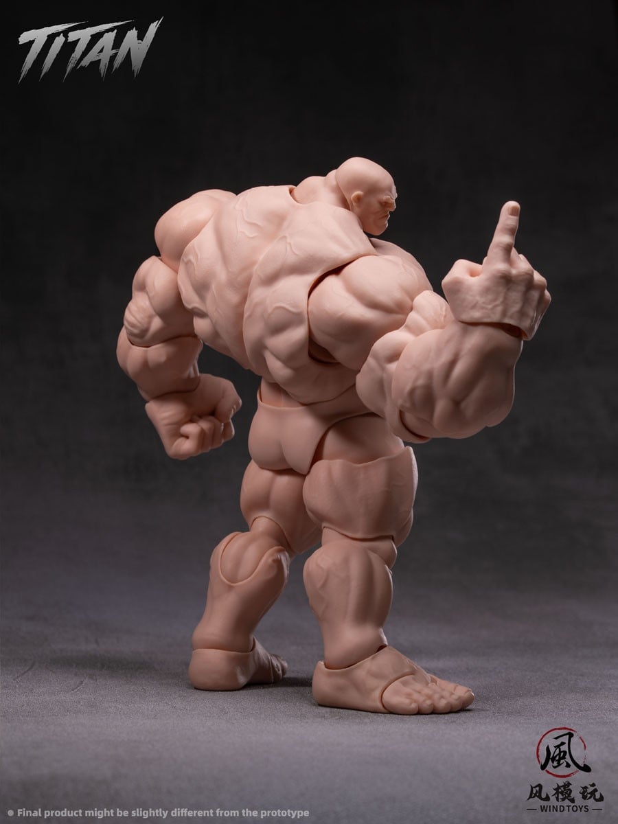 WIND TOYS 推出《Titan》1/12 肌肉素體 標配龍爪手與四色