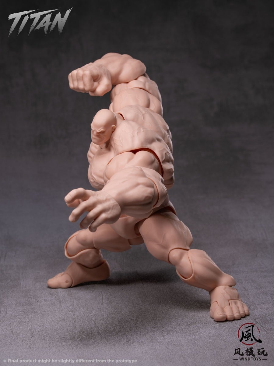 WIND TOYS 推出《Titan》1/12 肌肉素體 標配龍爪手與四色