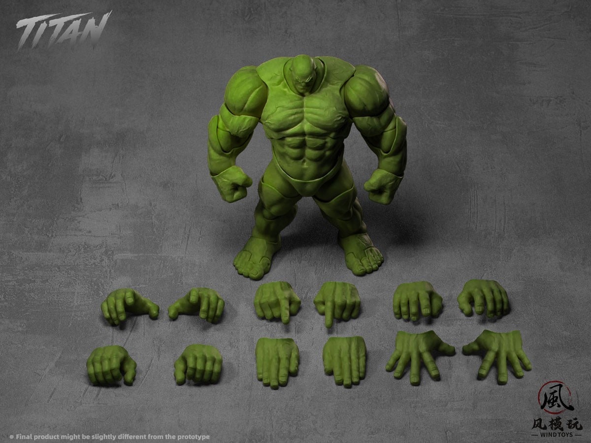 WIND TOYS 推出《Titan》1/12 肌肉素體 標配龍爪手與四色
