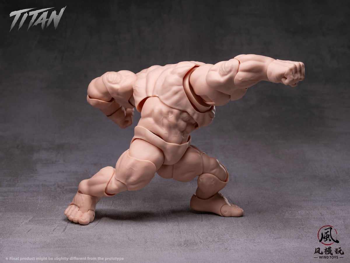WIND TOYS 推出《Titan》1/12 肌肉素體 標配龍爪手與四色