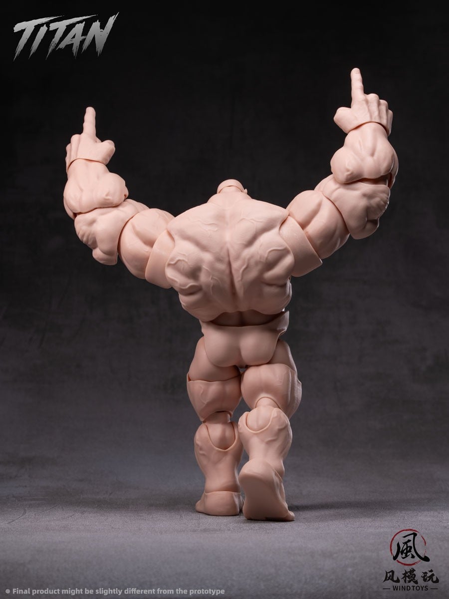 WIND TOYS 推出《Titan》1/12 肌肉素體 標配龍爪手與四色