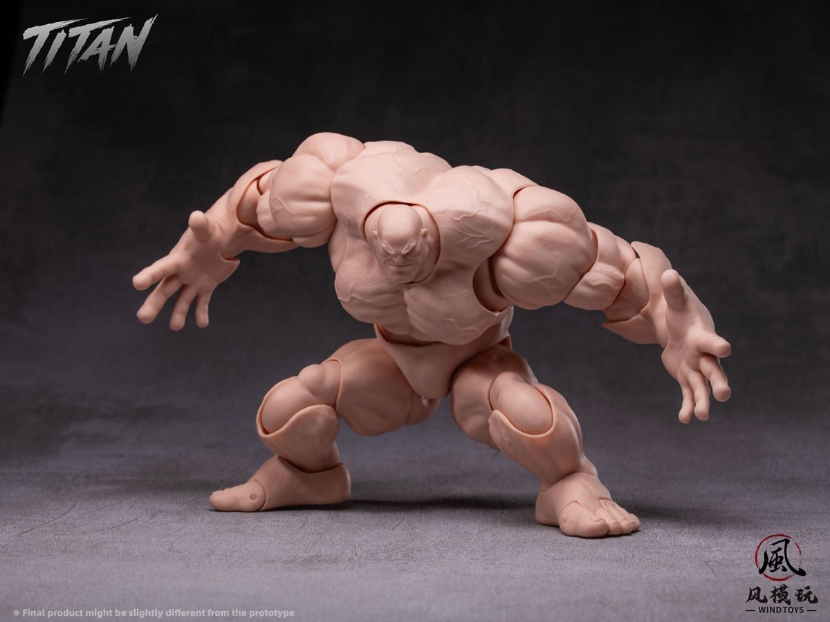 WIND TOYS 推出《Titan》1/12 肌肉素體 標配龍爪手與四色