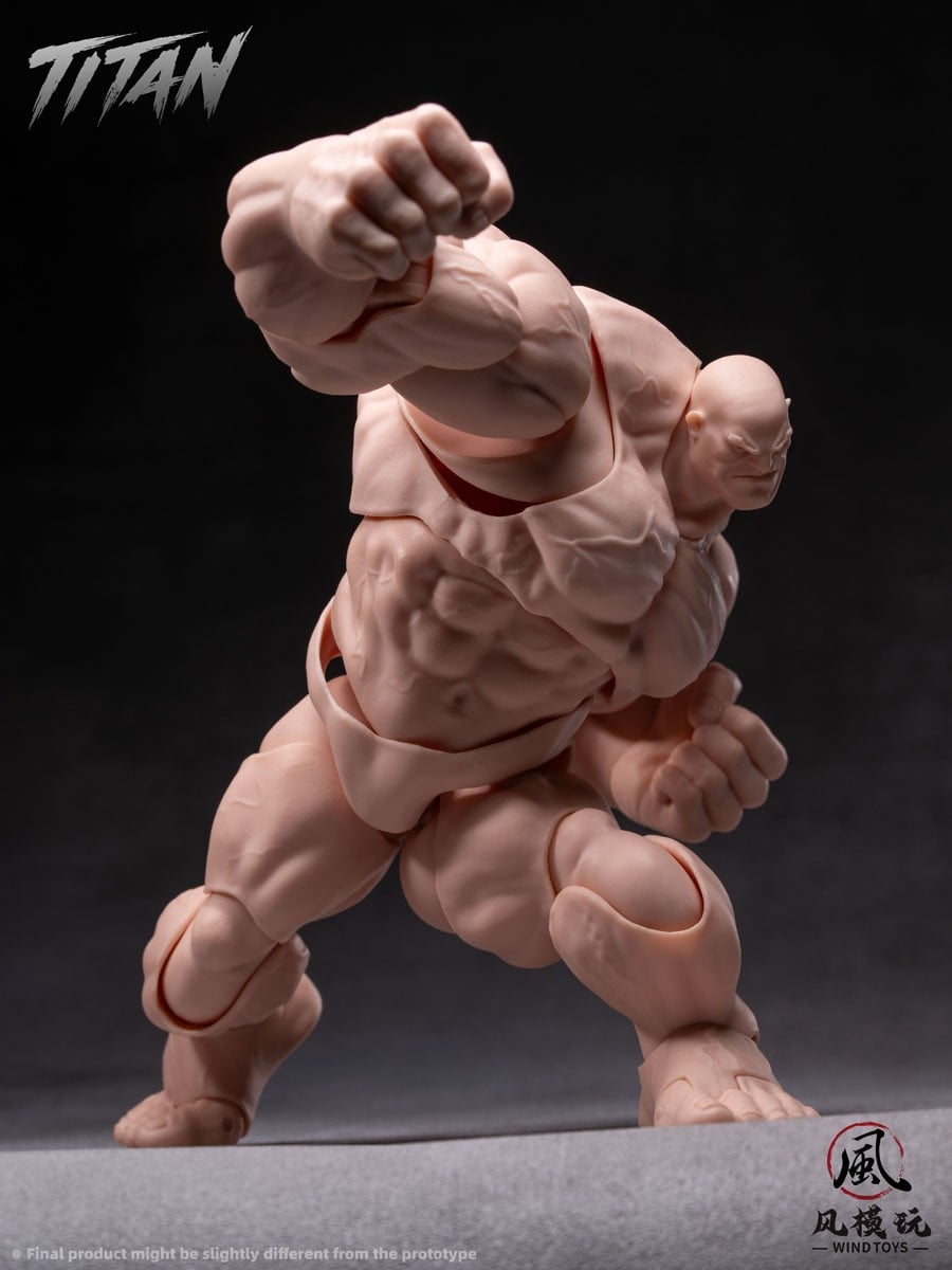 WIND TOYS 推出《Titan》1/12 肌肉素體 標配龍爪手與四色