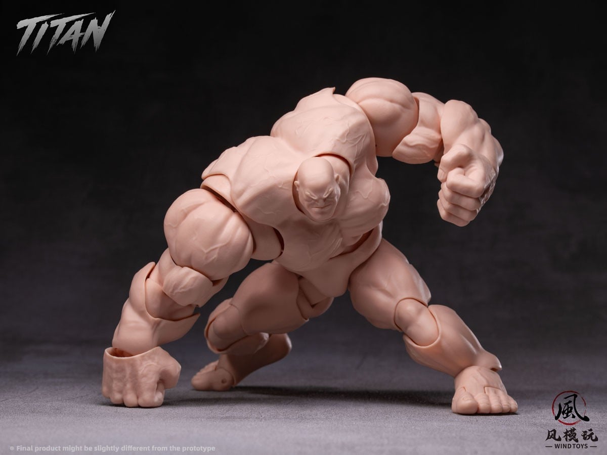 WIND TOYS 推出《Titan》1/12 肌肉素體 標配龍爪手與四色