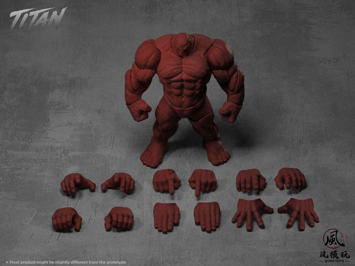WIND TOYS 推出《Titan》1/12 肌肉素體 標配龍爪手與四色
