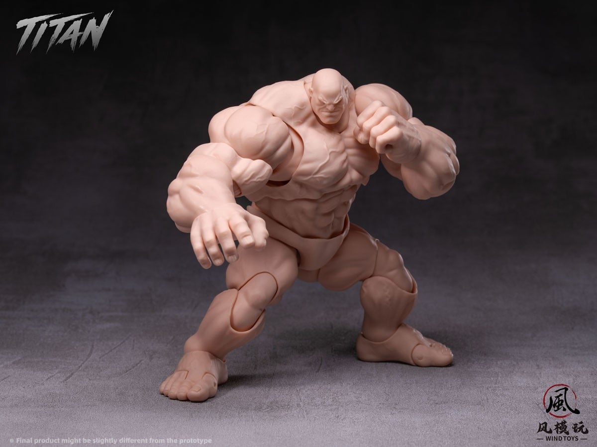 WIND TOYS 推出《Titan》1/12 肌肉素體 標配龍爪手與四色