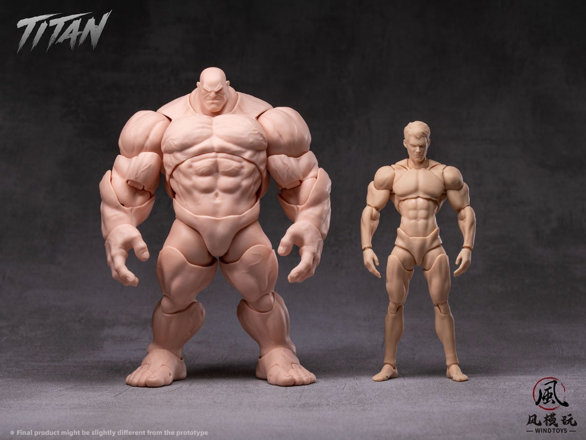 WIND TOYS 推出《Titan》1/12 肌肉素體 標配龍爪手與四色