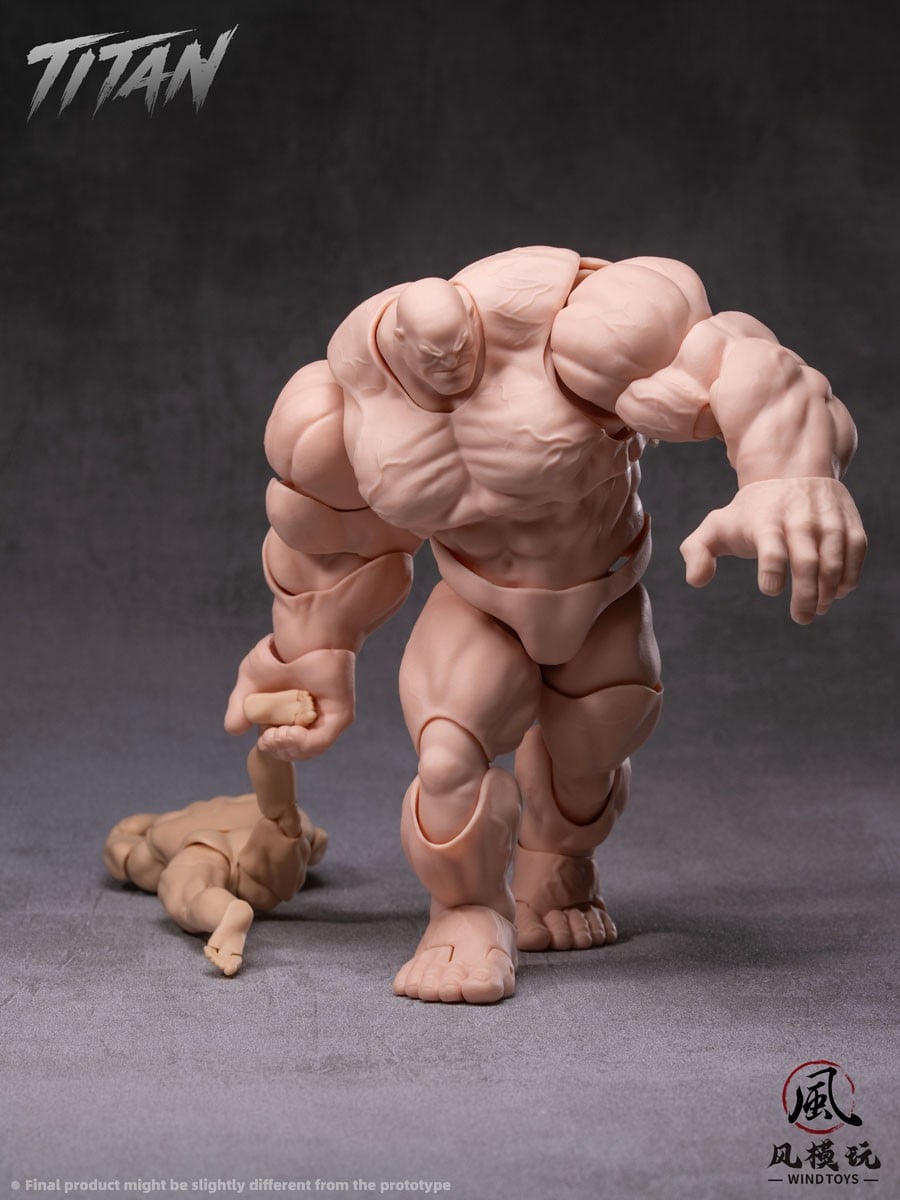WIND TOYS 推出《Titan》1/12 肌肉素體 標配龍爪手與四色