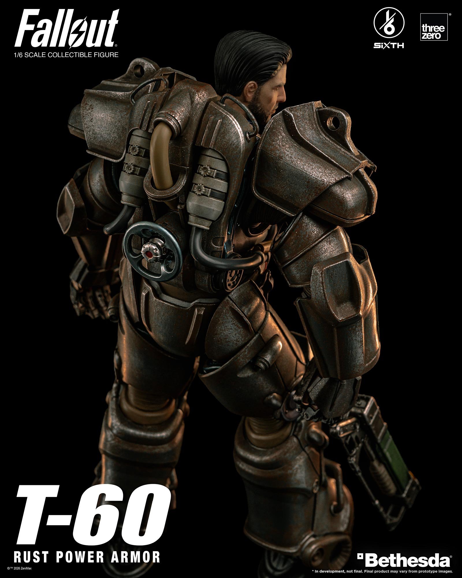 threezero《Fallout》1/6 T-60動力裝甲 2026年發售 四層塗裝重現舊化感