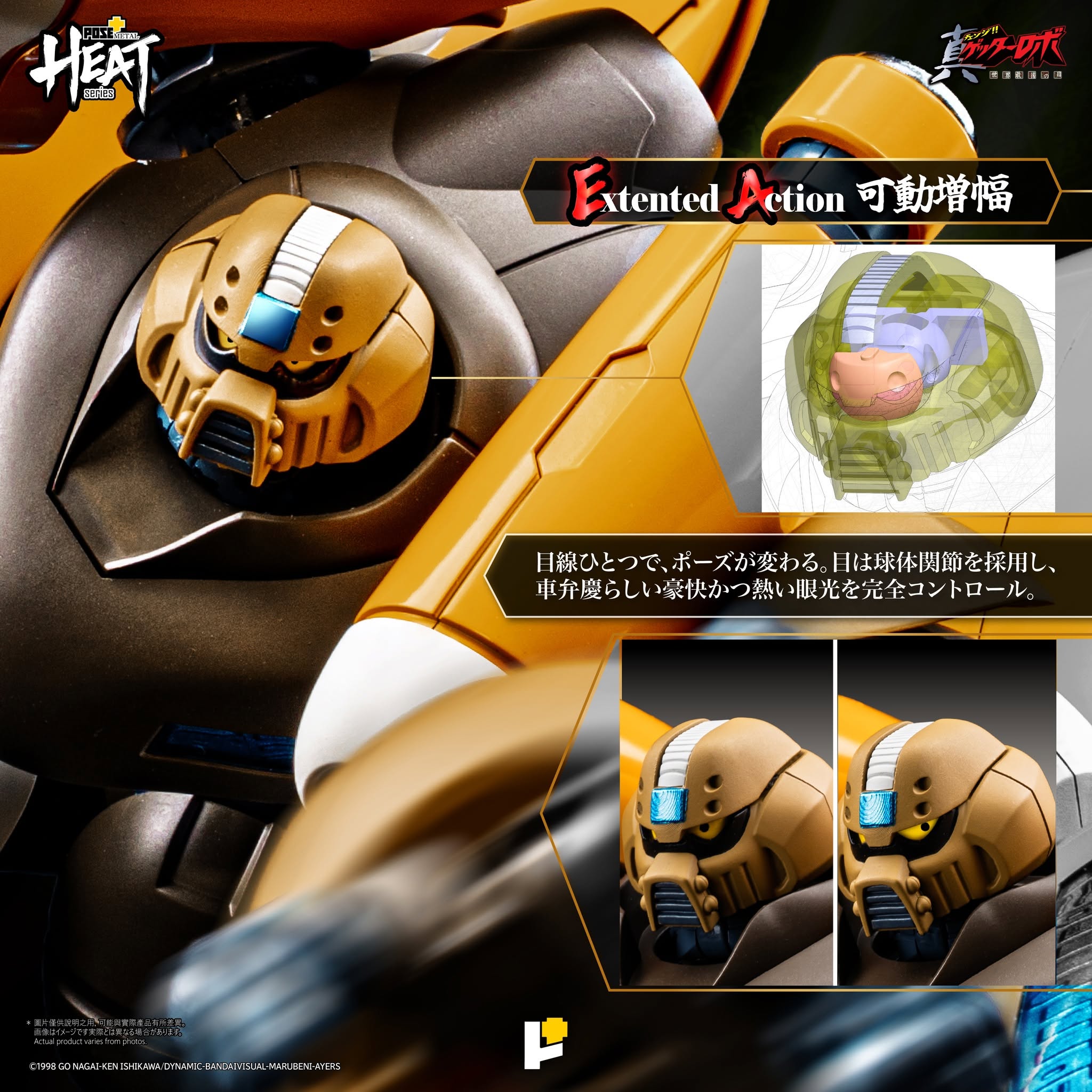 POSE+METAL HEAT真盖特3合金可动模型试作公开 近期开放预购
