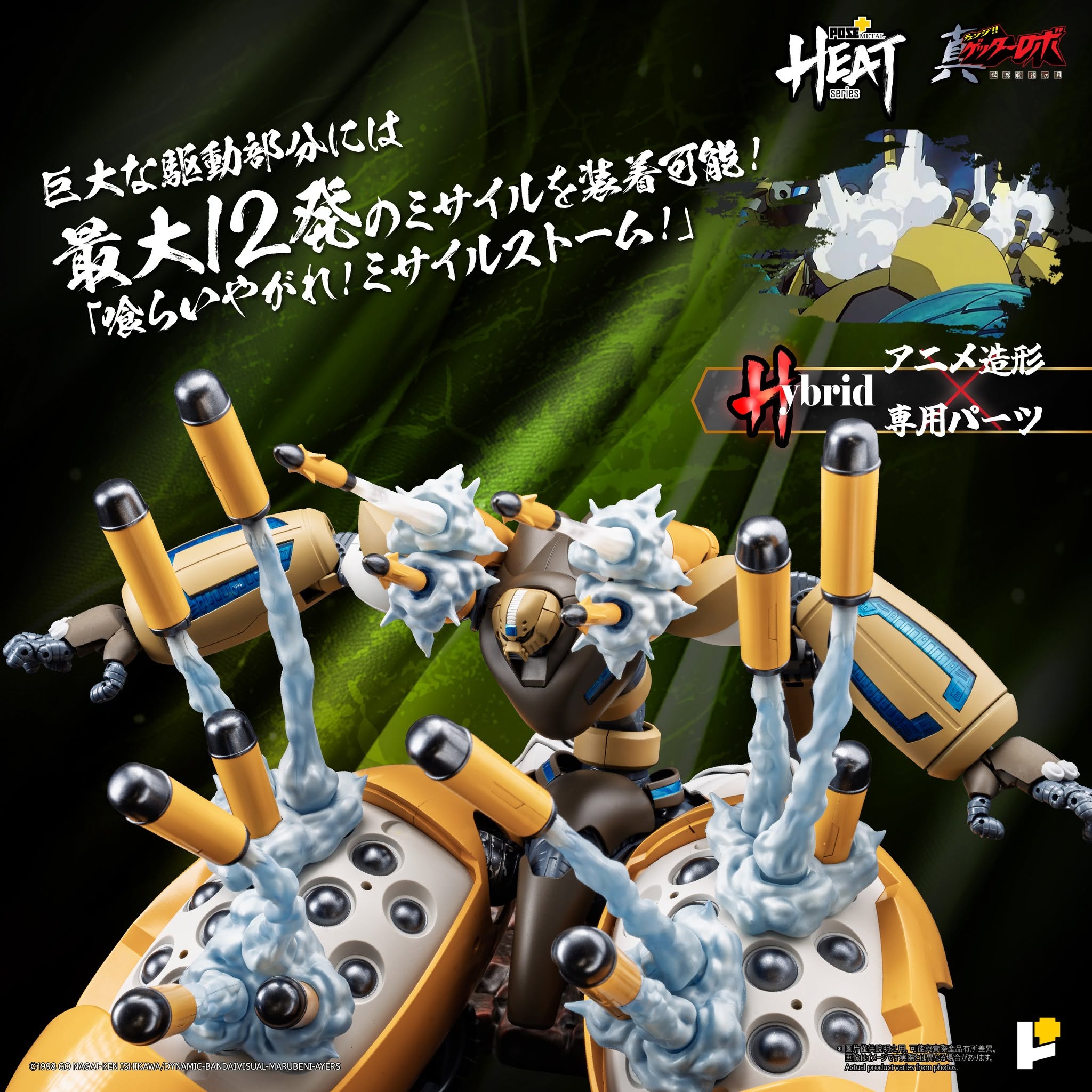 POSE+METAL HEAT真盖特3合金可动模型试作公开 近期开放预购