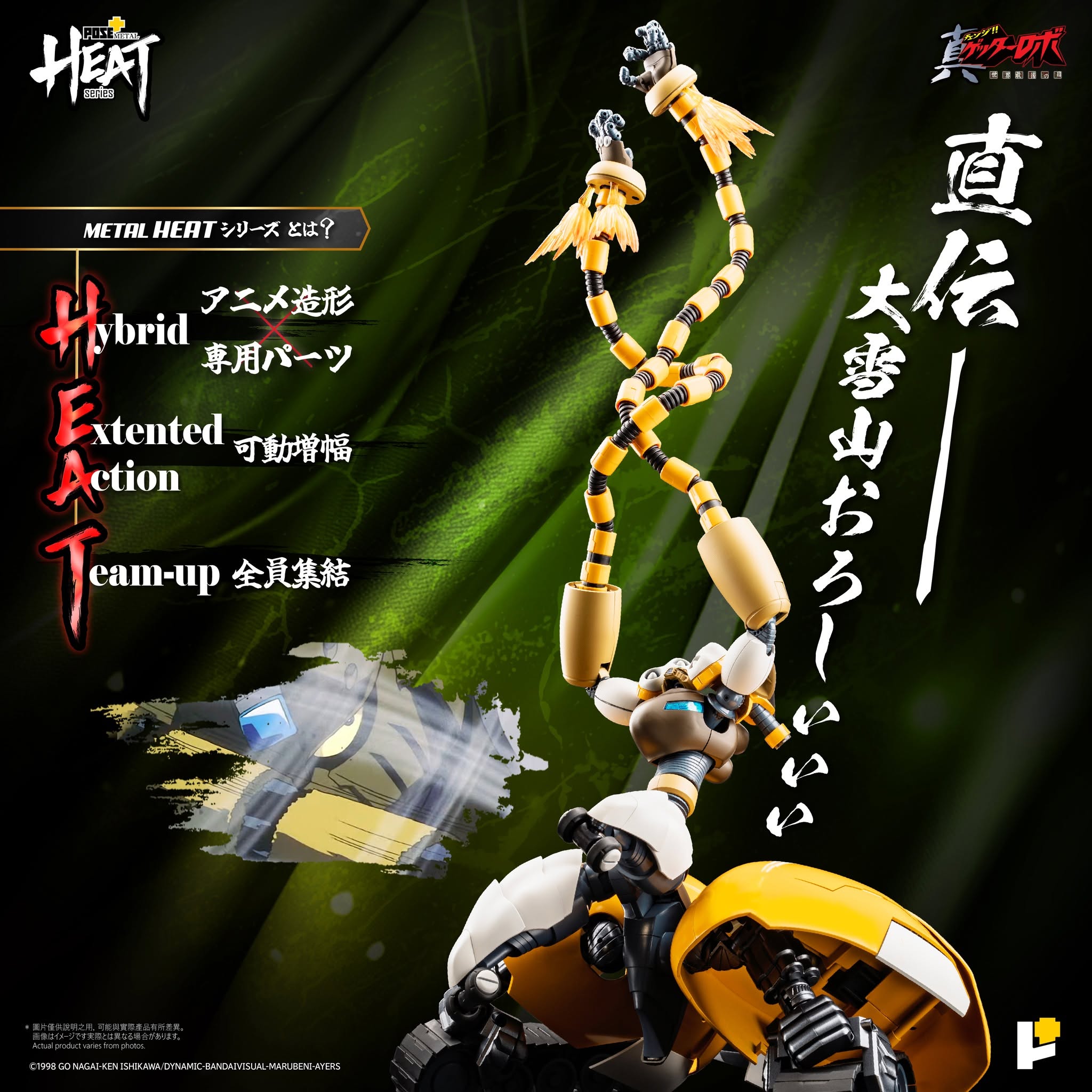 POSE+METAL HEAT真盖特3合金可动模型试作公开 近期开放预购