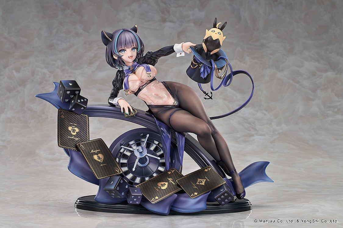 《碧藍航線》柴郡魔術師造型 1/7 模型開放預購 極致黑絲透視裝 2026 年 8 月發售