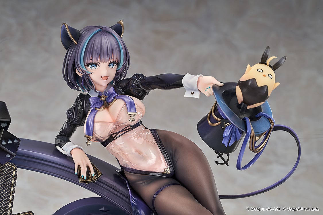《碧藍航線》柴郡魔術師造型 1/7 模型開放預購 極致黑絲透視裝 2026 年 8 月發售