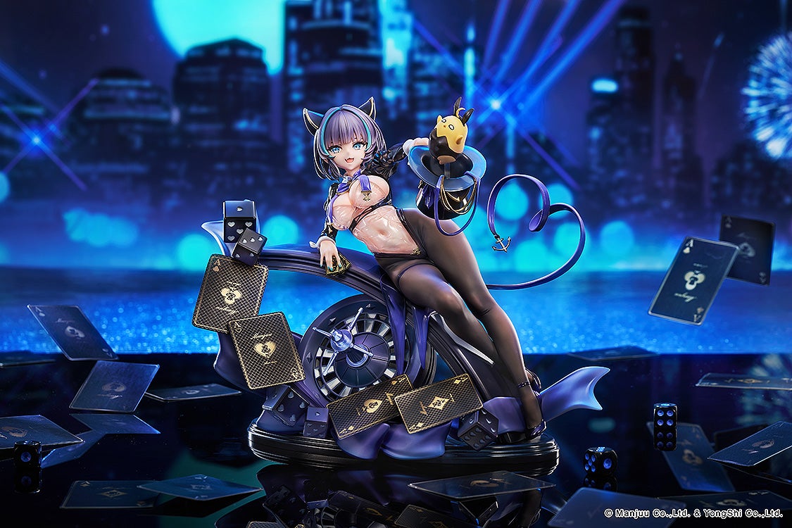 《碧藍航線》柴郡魔術師造型 1/7 模型開放預購 極致黑絲透視裝 2026 年 8 月發售