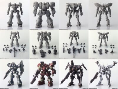 《機戰傭兵》模型第二彈 10/14 開賣,含白色閃光等 4 款支援自由混編