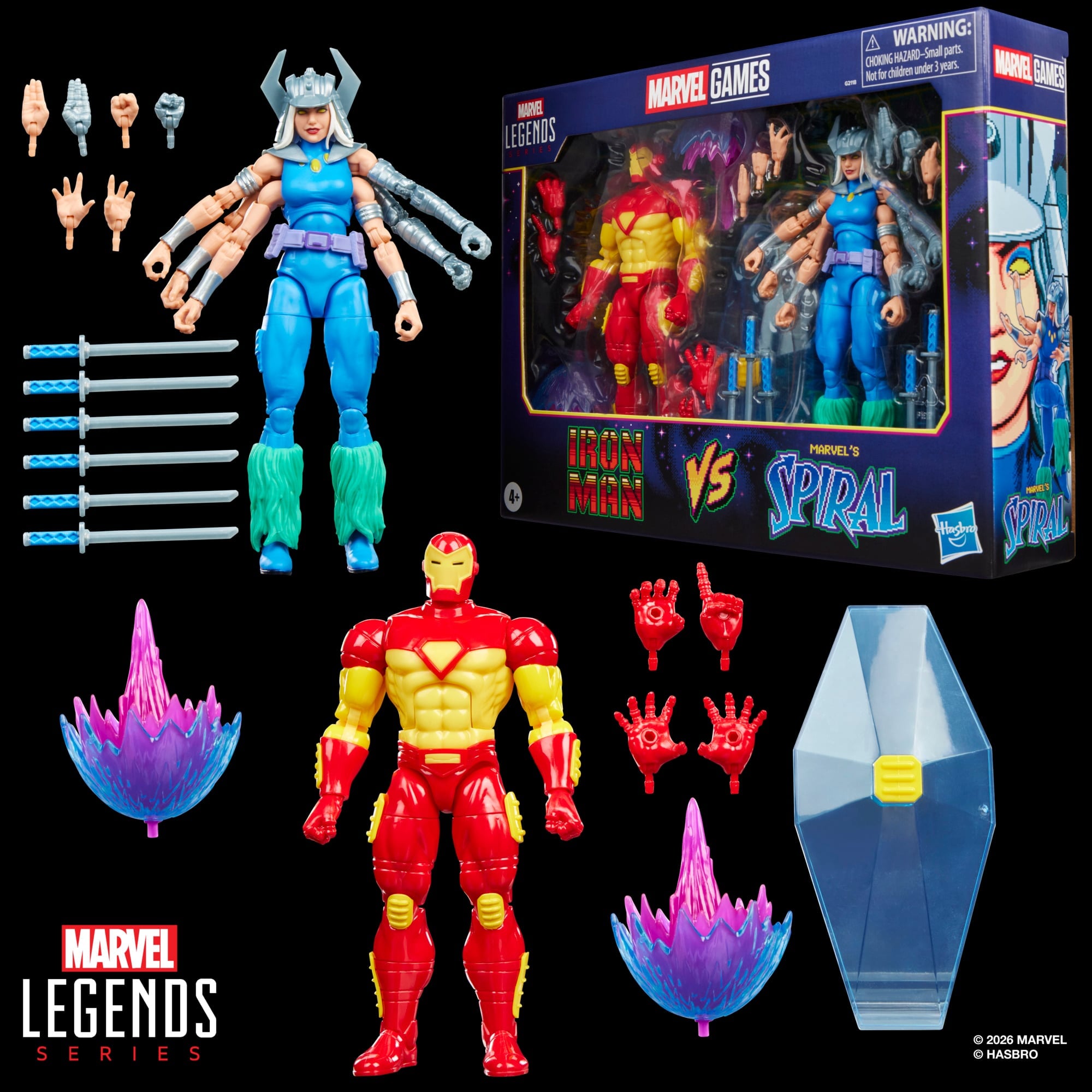 Hasbro 推出 Marvel Legends《Iron Man & Marvel's Spiral》電玩版 雙人組附 21 配件重現經典