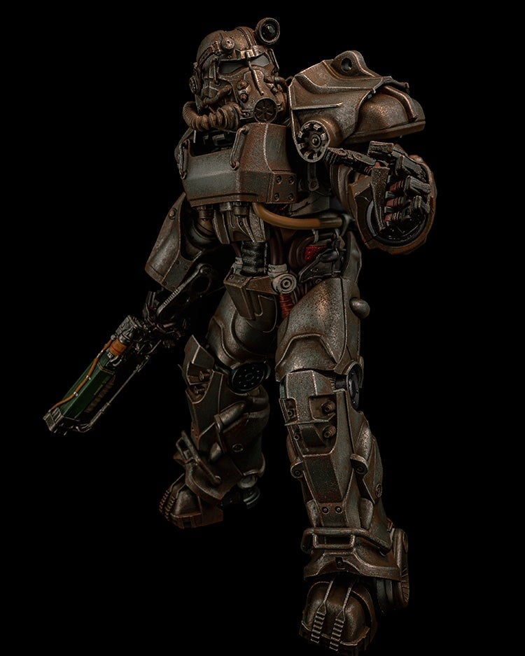 threezero《異塵餘生》T-60 生鏽版裝甲預購 磁吸零件可與舊作混搭
