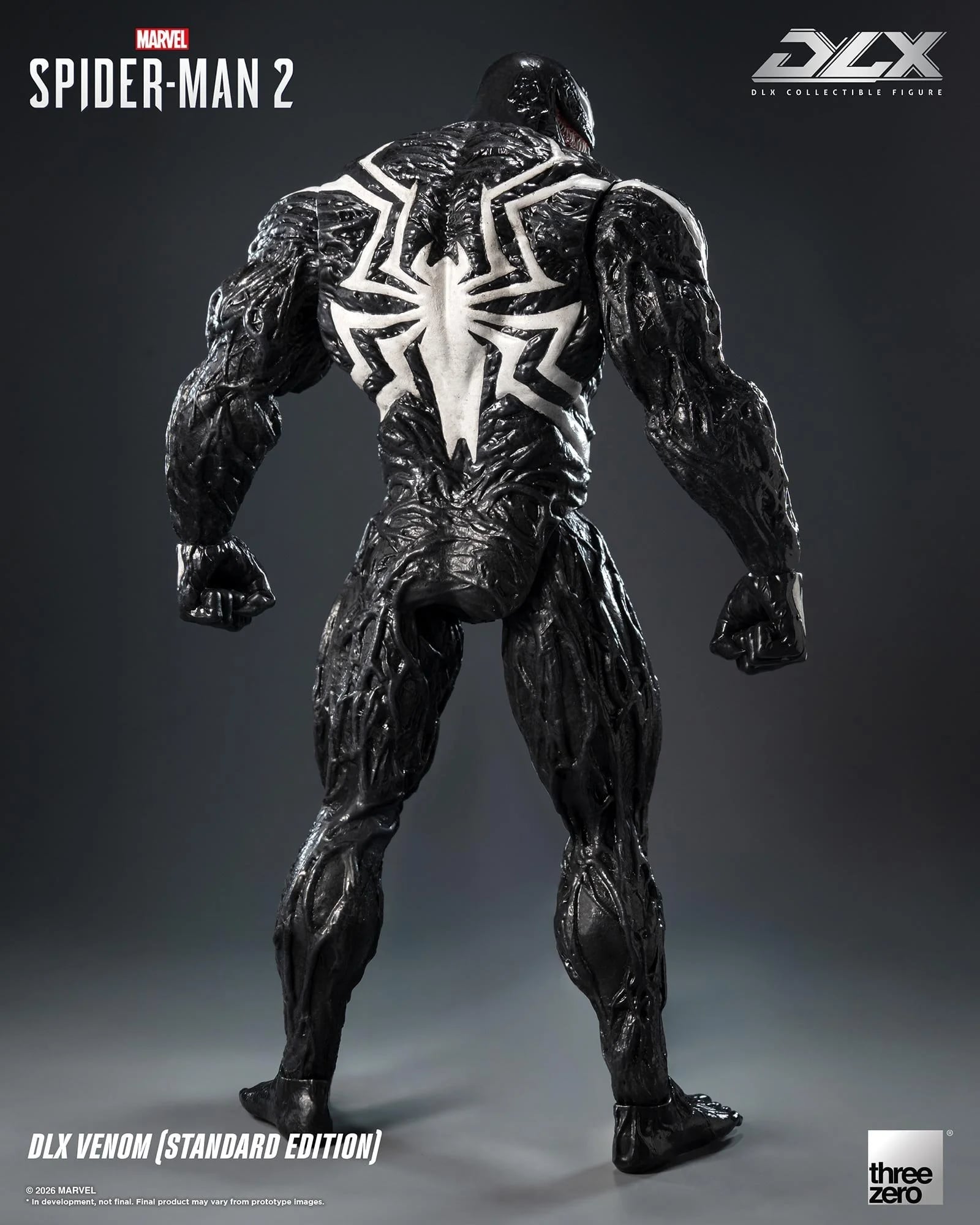 threezero 發表《Marvel’s Spider-Man 2》DLX 猛毒合金人偶預計 2027 年發售,全高 29 公分具備 33 處關節