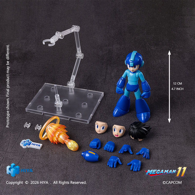Hiya Toys《洛克人 11》人偶預約 磁吸發光洛克砲可發光