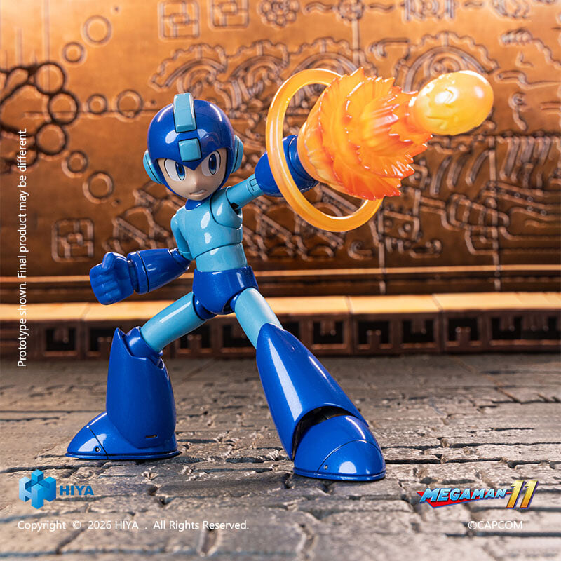 Hiya Toys《洛克人 11》人偶預約 磁吸發光洛克砲可發光