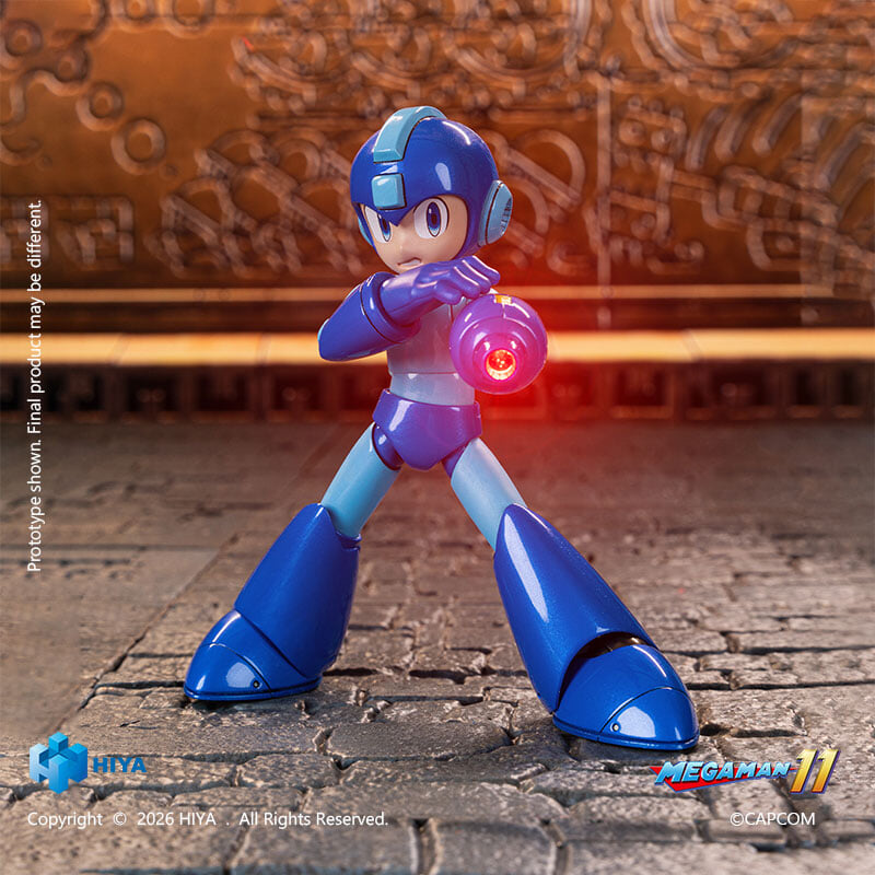 Hiya Toys《洛克人 11》人偶預約 磁吸發光洛克砲可發光