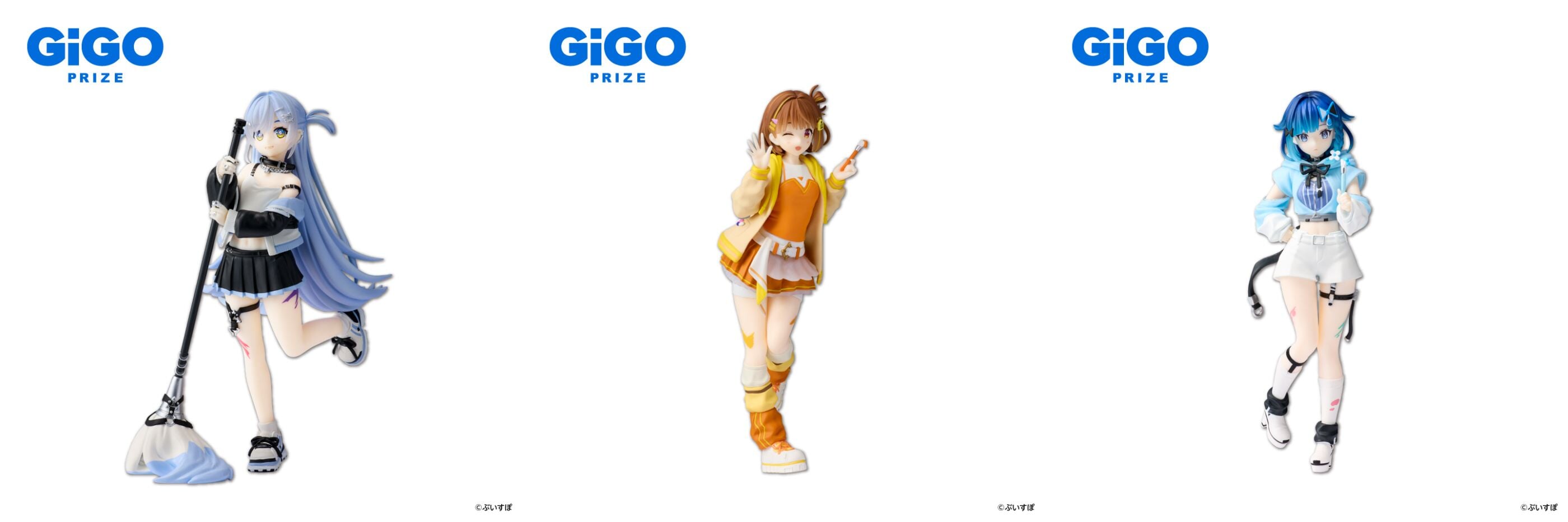 《Vspo!》與 GiGO 推出夜乃、千燈、紡木景品模型 2026 年 9 月登場