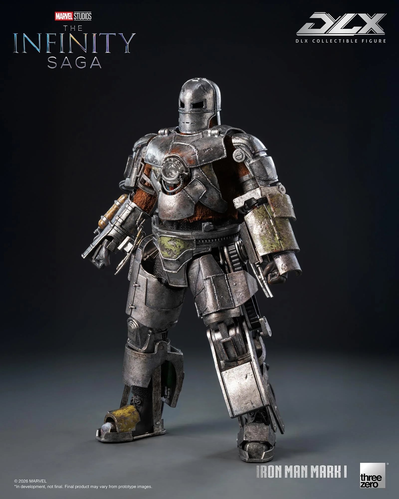 threezero《鋼鐵人》DLX Mark 1合金模型亮相 2027年秋季發售 定價約3524元