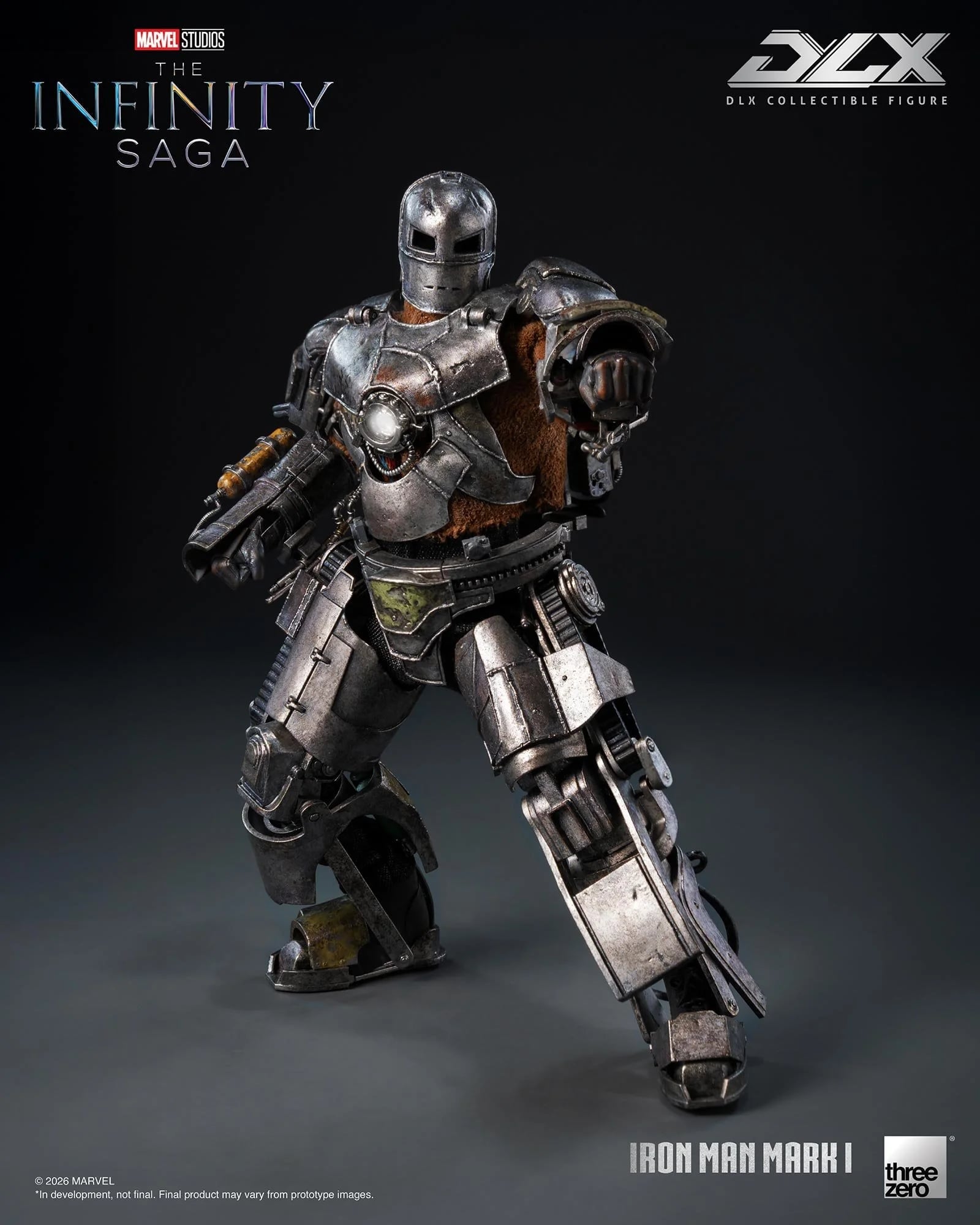 threezero《鋼鐵人》DLX Mark 1合金模型亮相 2027年秋季發售 定價約3524元