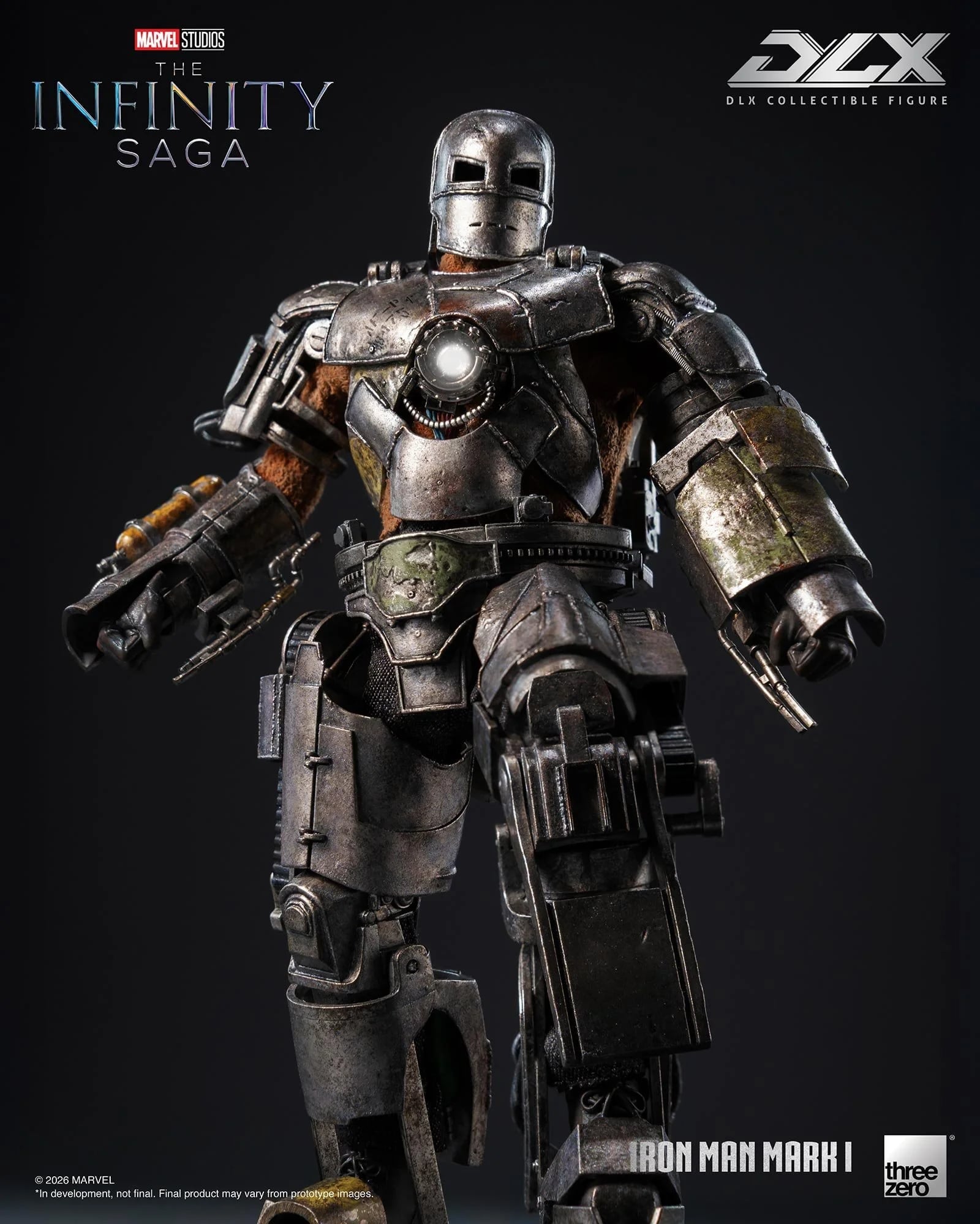 threezero《鋼鐵人》DLX Mark 1合金模型亮相 2027年秋季發售 定價約3524元