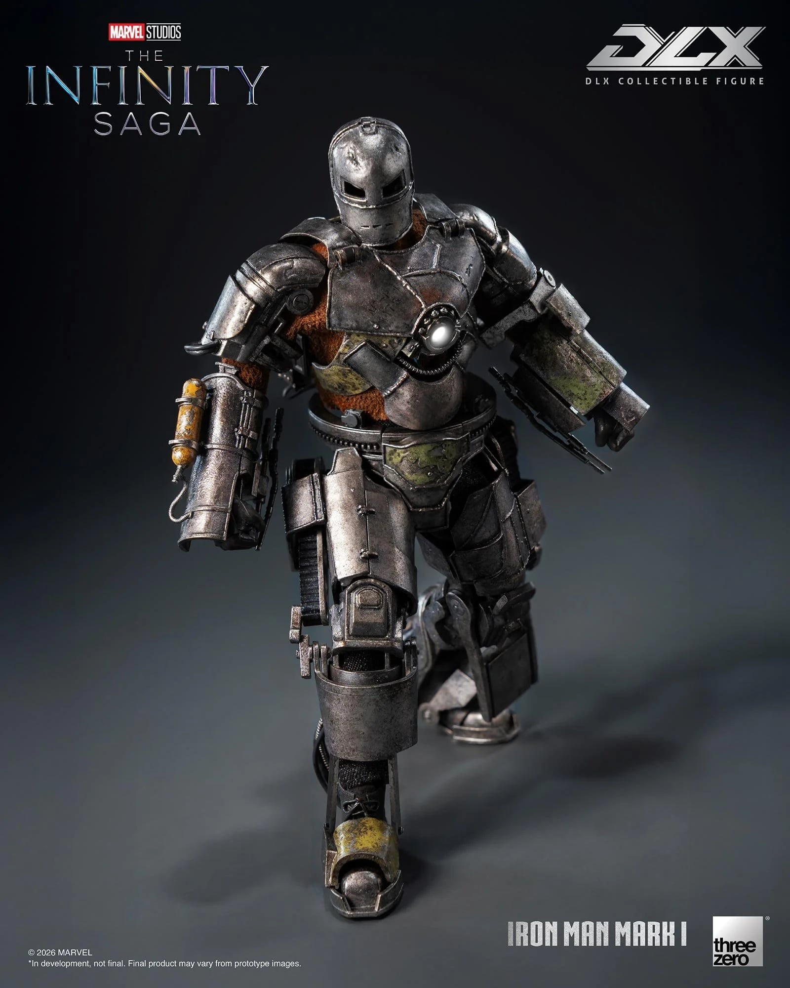 threezero《鋼鐵人》DLX Mark 1合金模型亮相 2027年秋季發售 定價約3524元