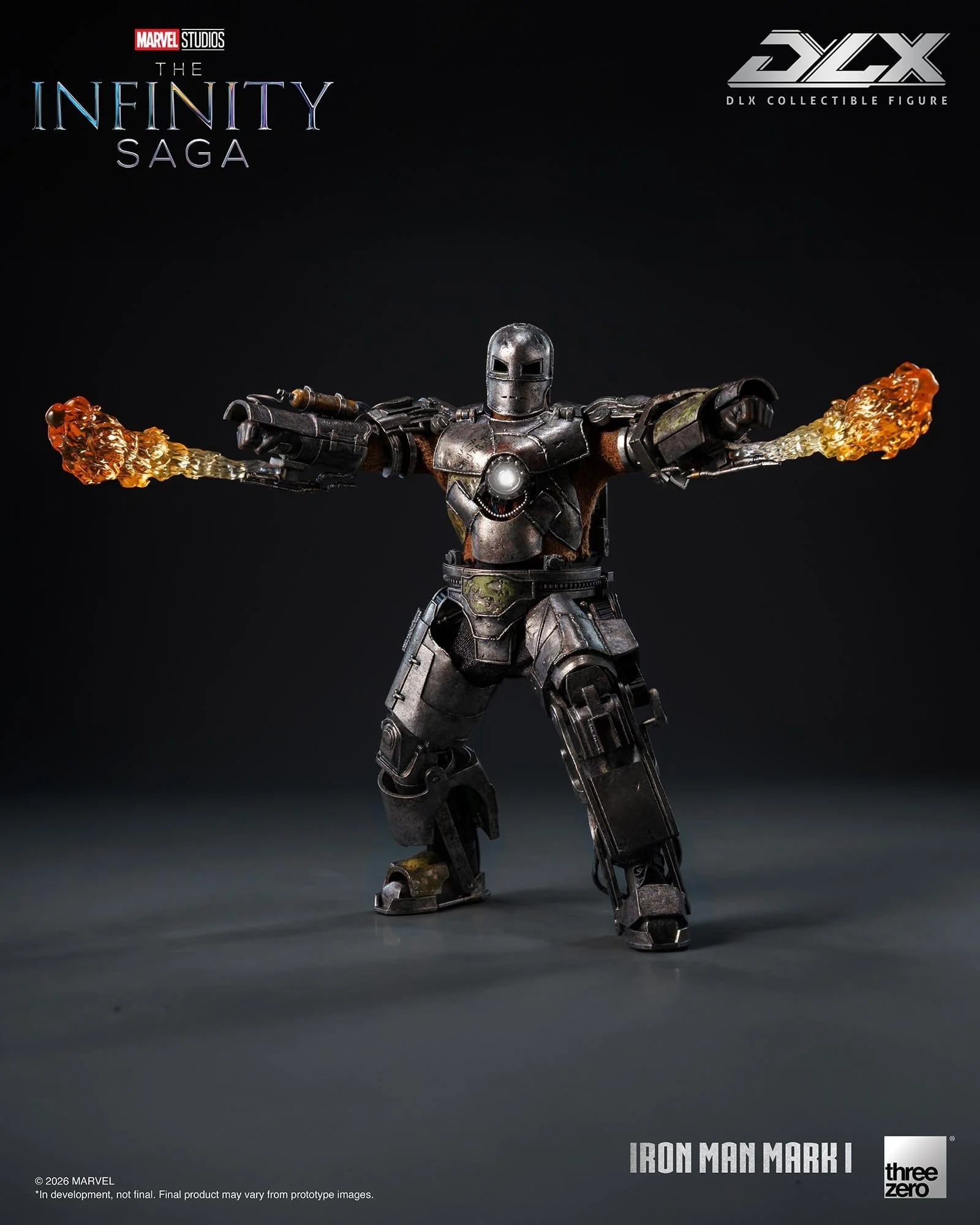 threezero《鋼鐵人》DLX Mark 1合金模型亮相 2027年秋季發售 定價約3524元