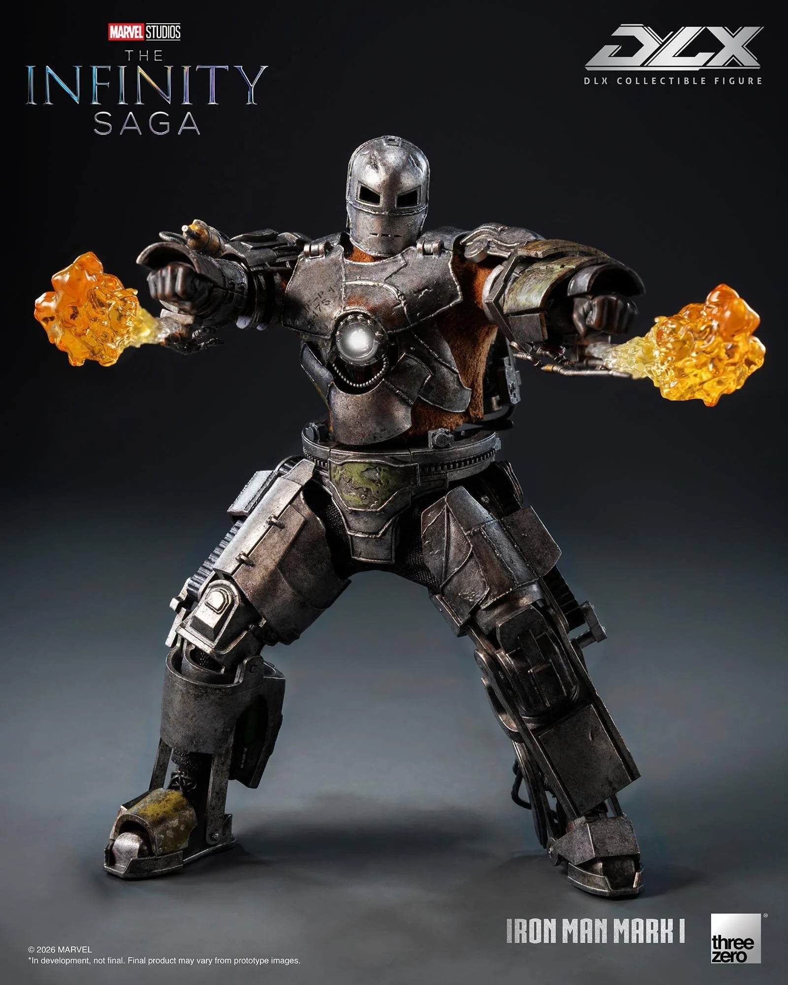threezero《鋼鐵人》DLX Mark 1合金模型亮相 2027年秋季發售 定價約3524元