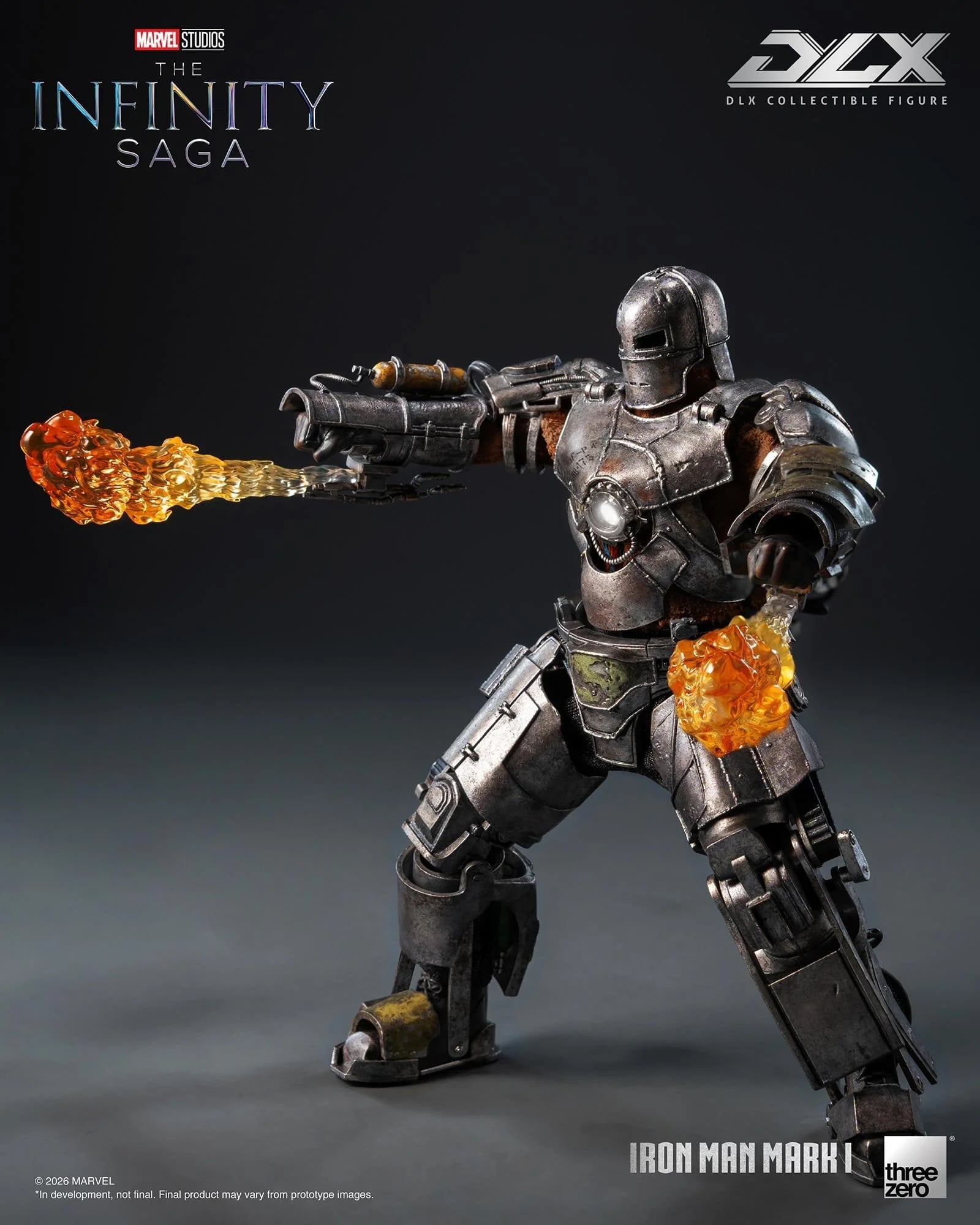 threezero《鋼鐵人》DLX Mark 1合金模型亮相 2027年秋季發售 定價約3524元