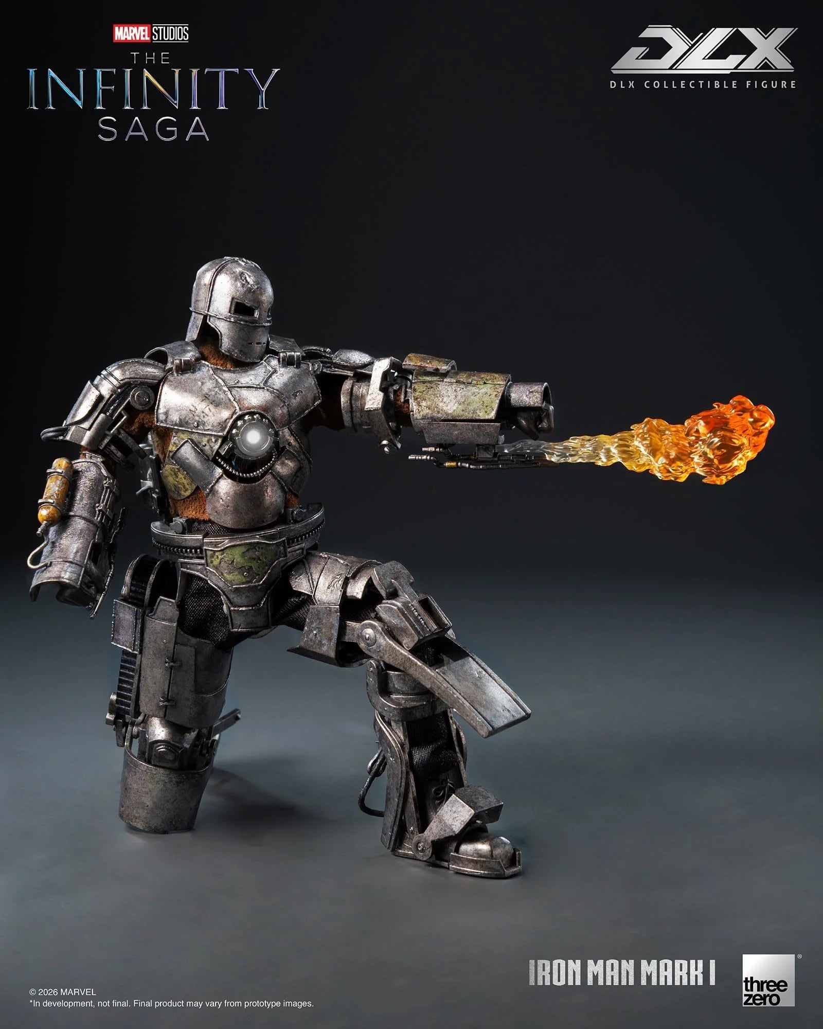 threezero《鋼鐵人》DLX Mark 1合金模型亮相 2027年秋季發售 定價約3524元