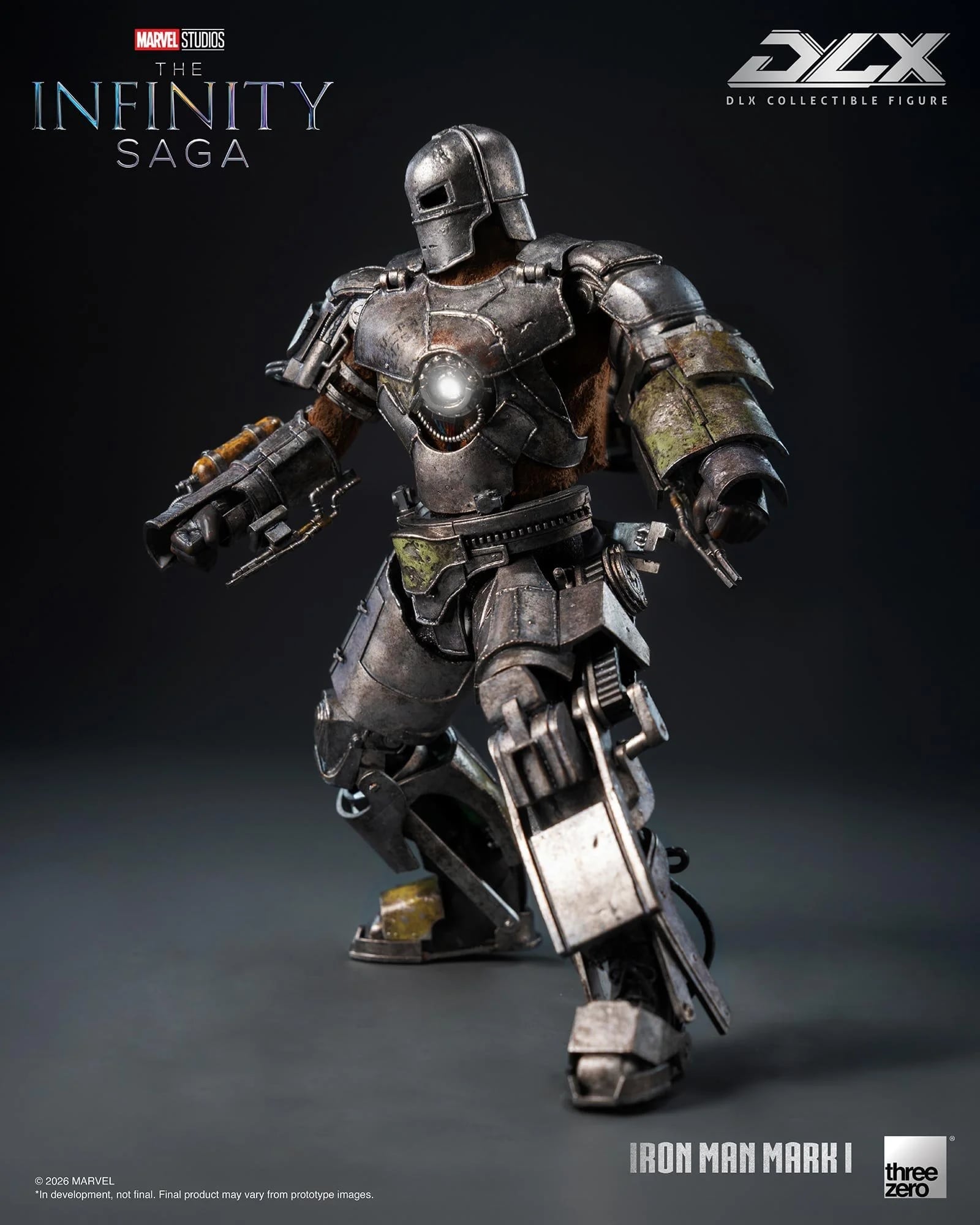 threezero《鋼鐵人》DLX Mark 1合金模型亮相 2027年秋季發售 定價約3524元