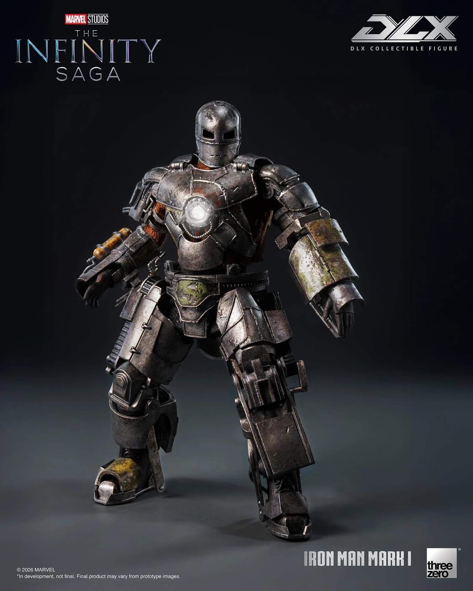 threezero《鋼鐵人》DLX Mark 1合金模型亮相 2027年秋季發售 定價約3524元