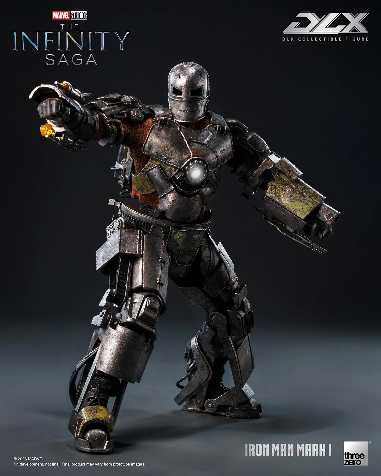 threezero《鋼鐵人》DLX Mark 1合金模型亮相 2027年秋季發售 定價約3524元