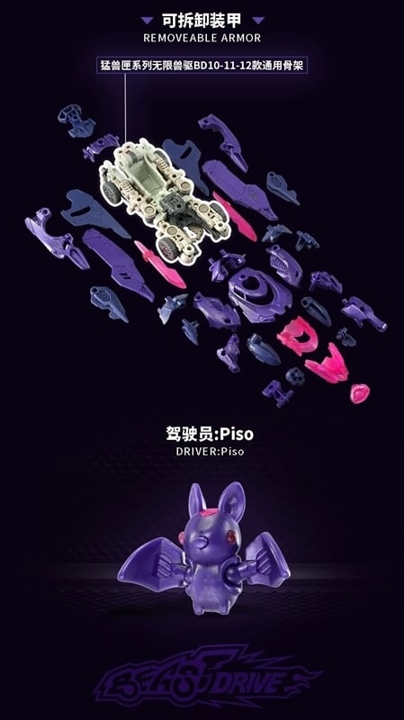 52TOYS《BEASTDRIVE》蝙蝠賽車 2026 年發售 支援裝甲拆卸