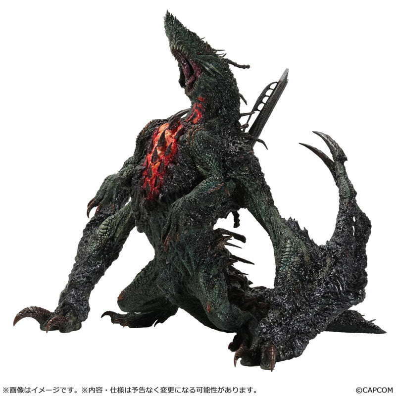 CAPCOM《魔物獵人》巨戟龍 XL 雕像公開 售價 5.5 萬日圓 2027 年出貨
