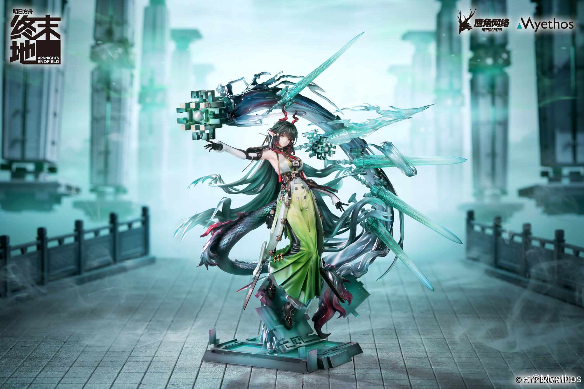 Myethos《明日方舟》左樂 1/7 模型 9/27 預購 39cm 巨大場景台幣約 6452 元