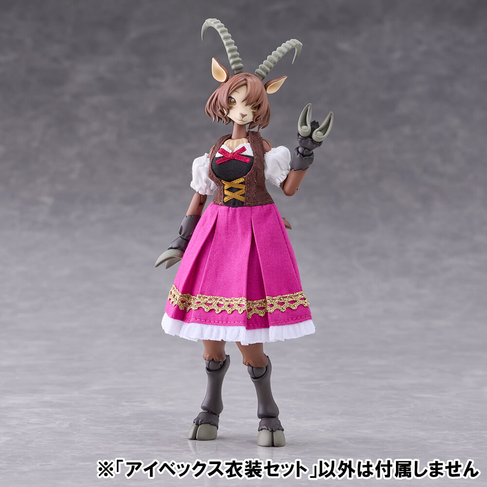 Aoshima《kemopla》獸人組裝模型 Ibex 開放預購 一盒雙素體附可動眼 預計 2027 年發售