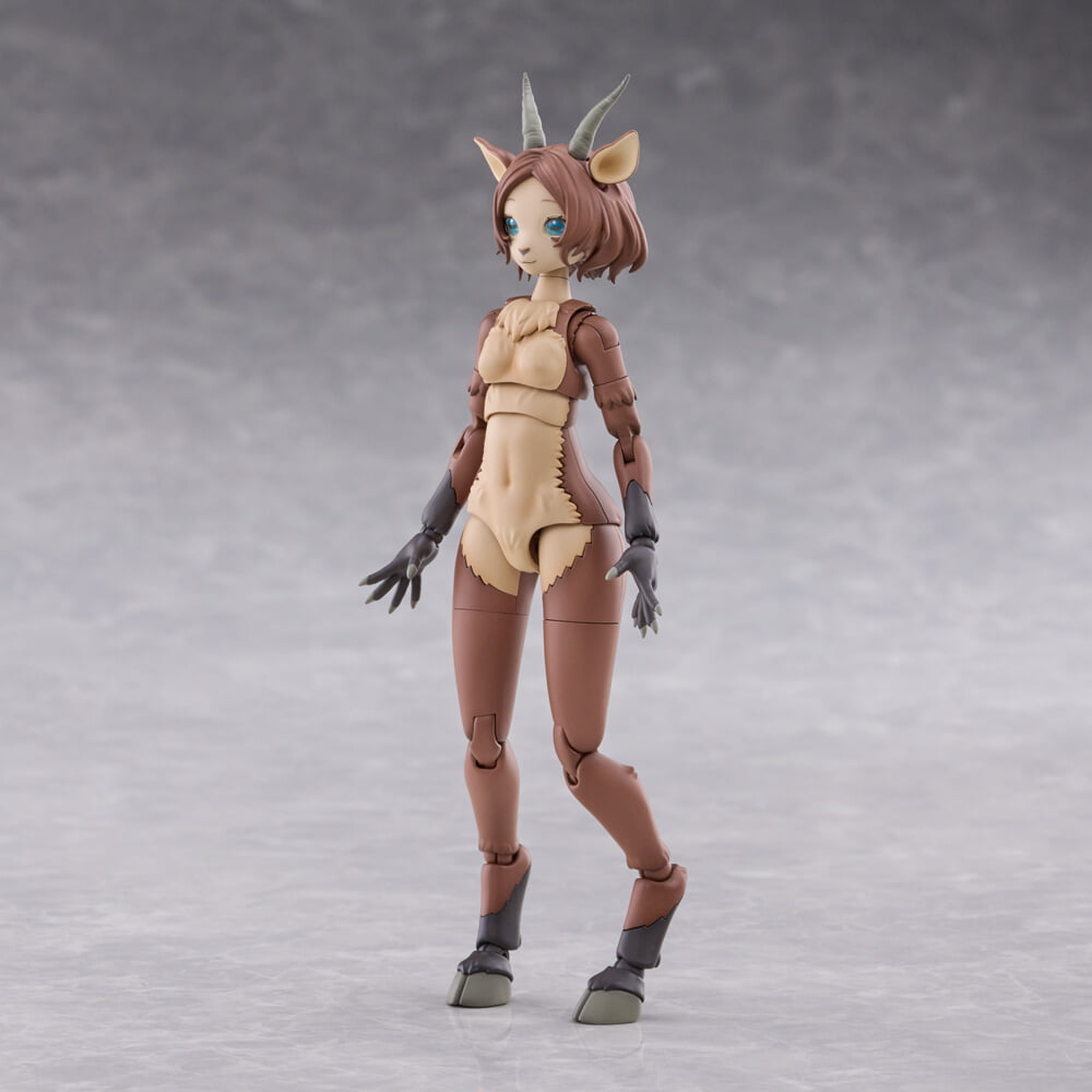 Aoshima《kemopla》獸人組裝模型 Ibex 開放預購 一盒雙素體附可動眼 預計 2027 年發售