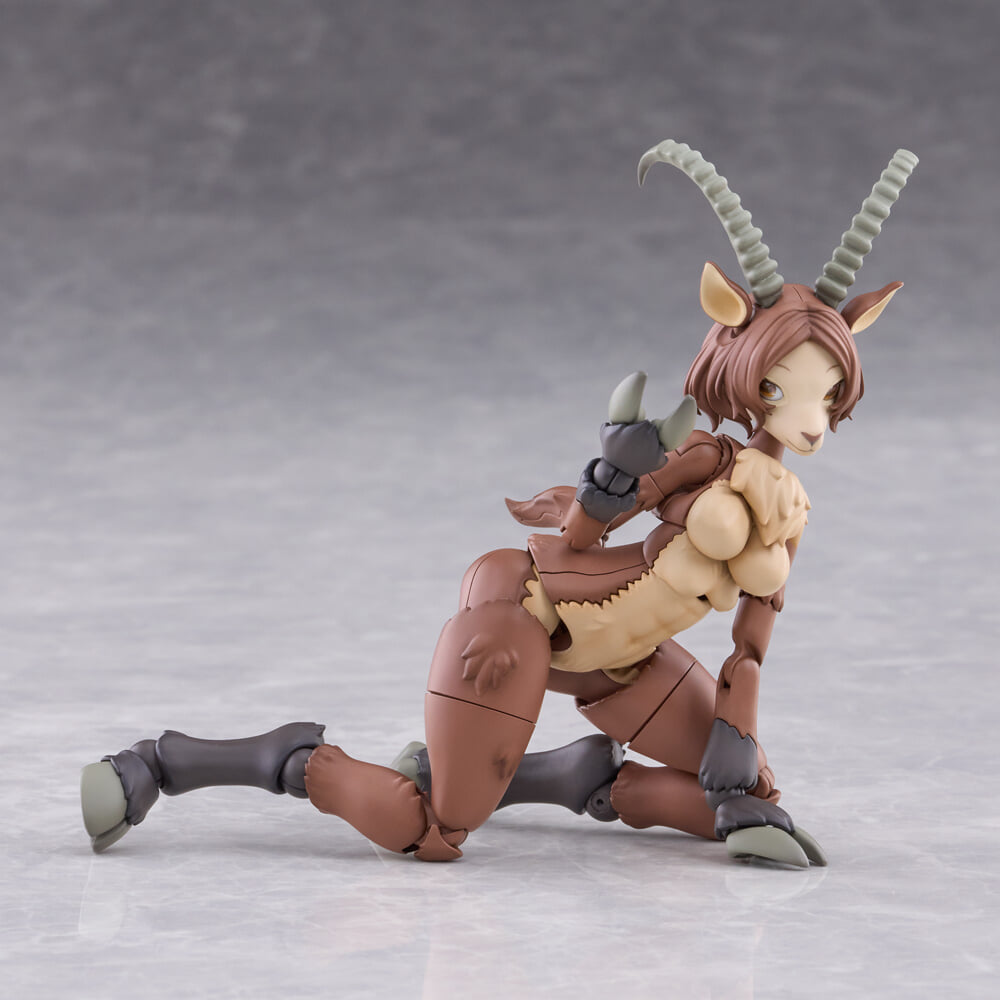 Aoshima《kemopla》獸人組裝模型 Ibex 開放預購 一盒雙素體附可動眼 預計 2027 年發售
