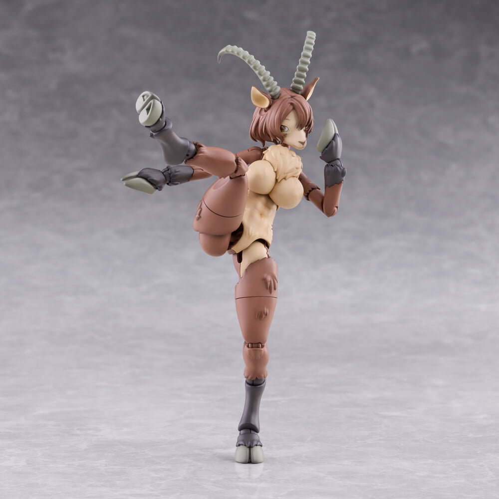 Aoshima《kemopla》獸人組裝模型 Ibex 開放預購 一盒雙素體附可動眼 預計 2027 年發售