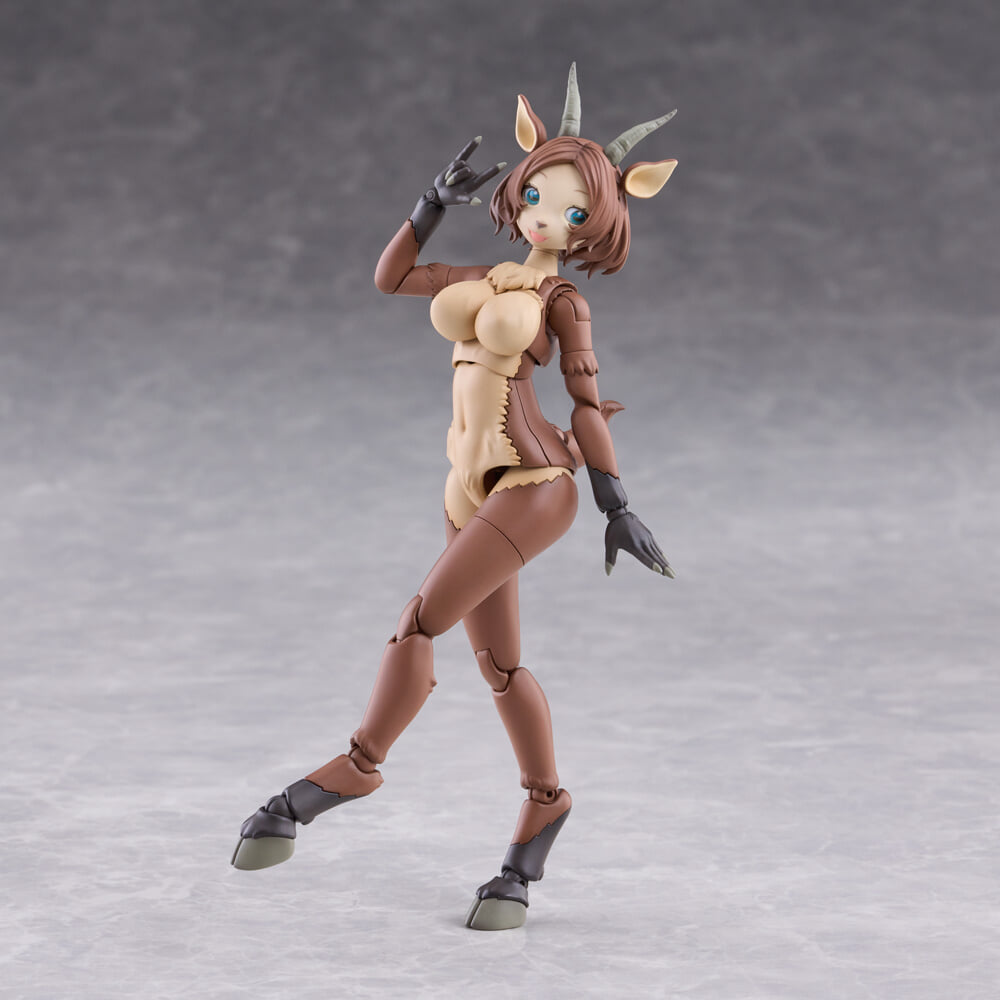Aoshima《kemopla》獸人組裝模型 Ibex 開放預購 一盒雙素體附可動眼 預計 2027 年發售