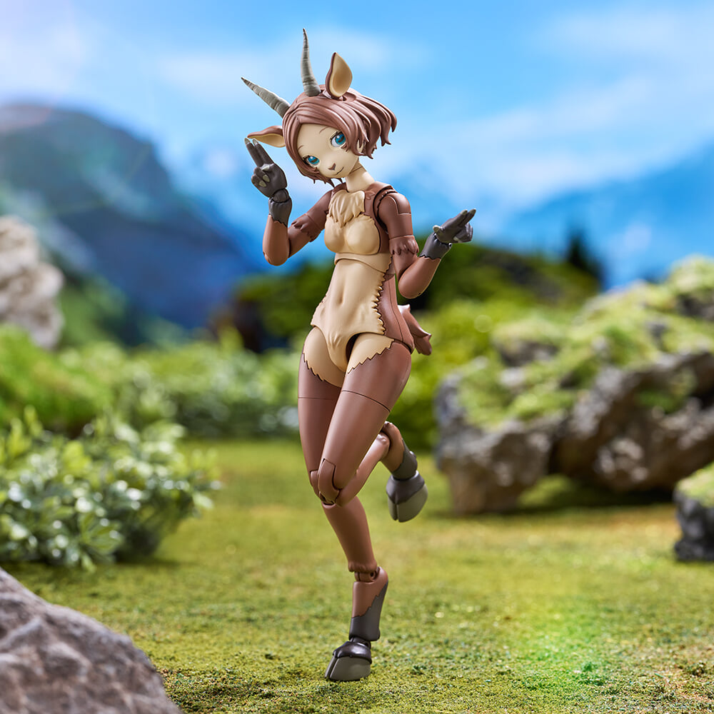Aoshima《kemopla》獸人組裝模型 Ibex 開放預購 一盒雙素體附可動眼 預計 2027 年發售