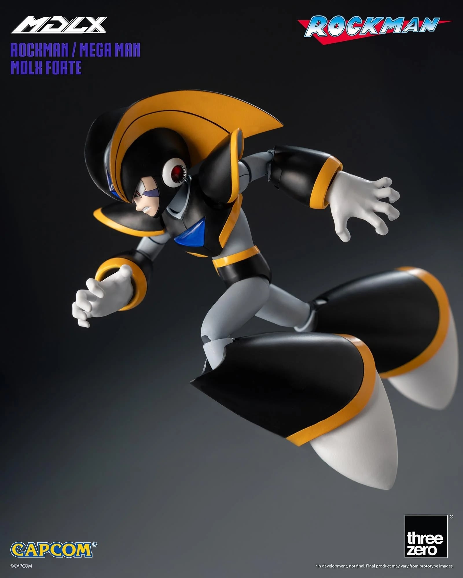 threezero《洛克人》MDLX佛魯迪登場 搭載34關節預計2027年春季發售