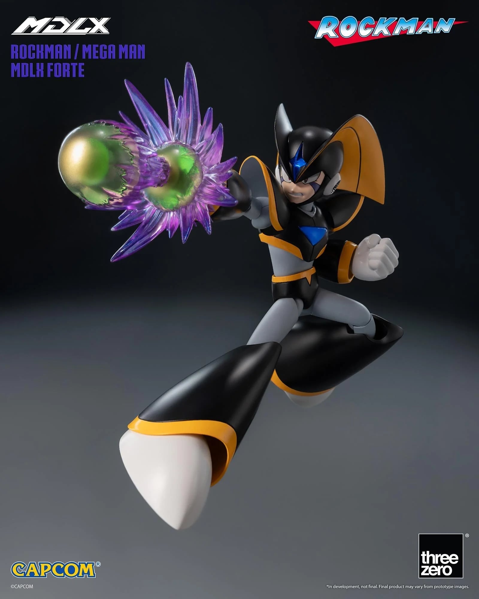 threezero《洛克人》MDLX佛魯迪登場 搭載34關節預計2027年春季發售