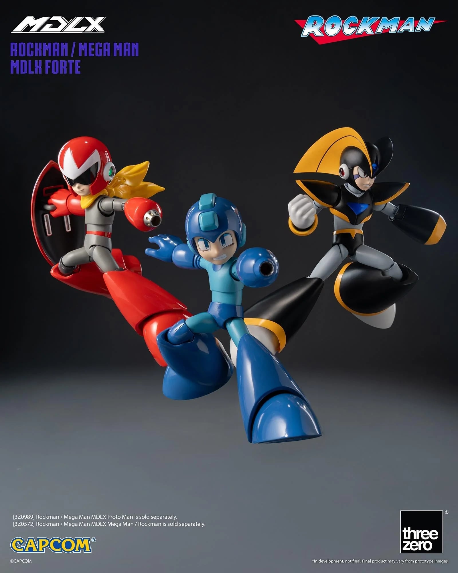 threezero《洛克人》MDLX佛魯迪登場 搭載34關節預計2027年春季發售